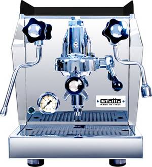 Espressoapparaat van Rocket. Afgebeeld de Rocket Giotto Premium Plus. Espressomachines uit Italië