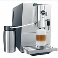 De Jura ENA 9 koffiemachine zet met één druk op de knop ook een cappuccino of een cafe latte (macchiato)